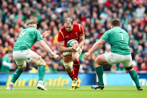 Alun Wyn Jones Wales v Ireland 6 Nations Dublin 2016