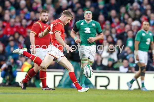 Rhys Priestland Wales v Ireland 6 Nations Dublin 2016