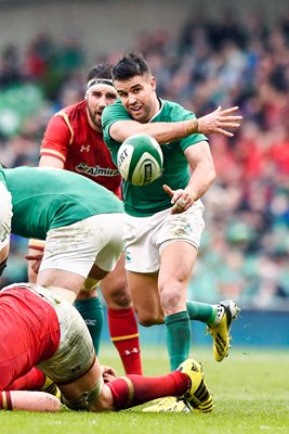 Conor Murray of Ireland v Wales 6 Nations Dublin 2016