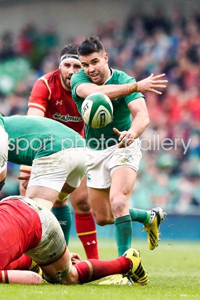 Conor Murray of Ireland v Wales 6 Nations Dublin 2016