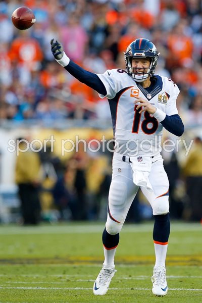 Peyton Manning Quarterback Denver Broncos Super Bowl 50 