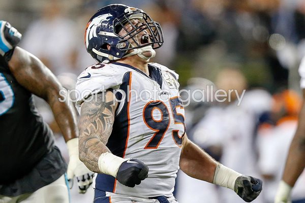 Derek Wolfe Denver Broncos Sack Super Bowl 50 2016