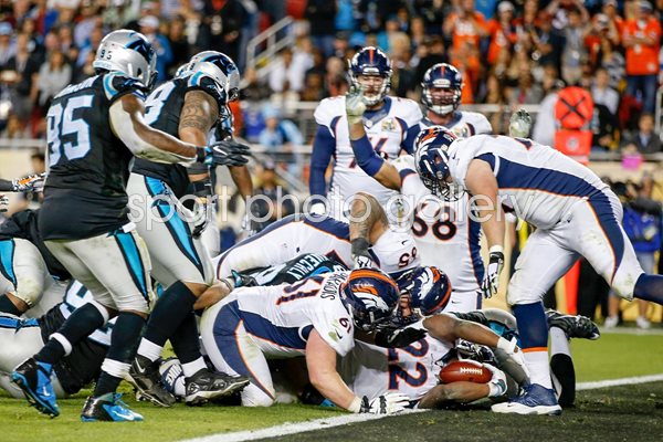 C.J. Anderson Denver Broncos Touchdown Super Bowl 50