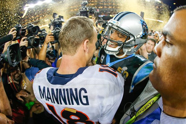 Peyton Manning & Cam Newton Super Bowl 2016 Quarterbacks