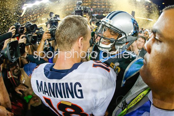 Peyton Manning & Cam Newton Super Bowl 2016 Quarterbacks