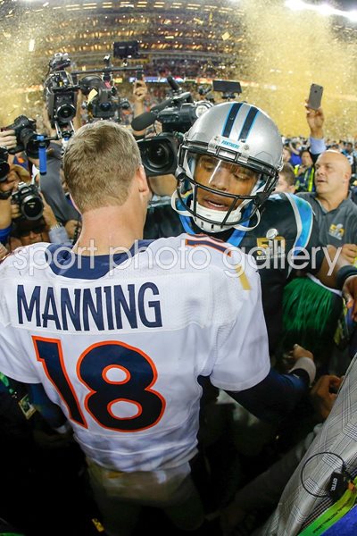 Peyton Manning & Cam Newton Super Bowl 2016 Quarterbacks