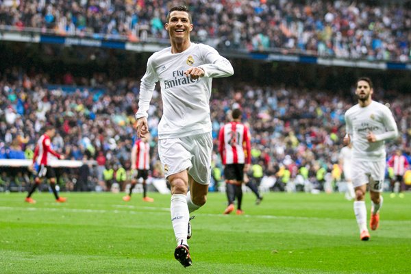 Cristiano Ronaldo Real Madrid celebrates