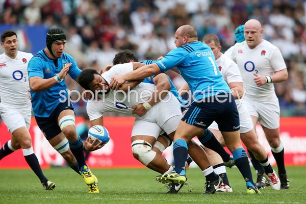 Billy Vunipola of England v Italy 6 Nations Rome 2016