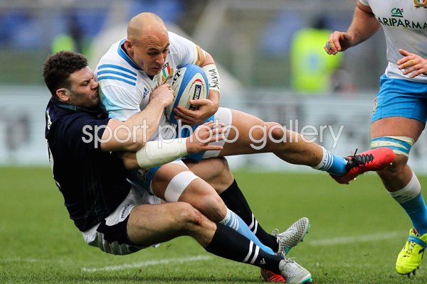 Sergio Parisse Italy v Scotland Six Nations Rome 2016