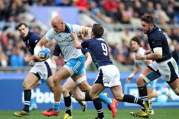 Sergio Parisse Italy v Scotland Six Nations Rome 2016