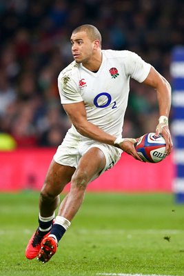 Jonathan Joseph England with ball Six Nations 2016