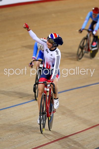 Laura Trott Great Britain Scratch Gold Track Worlds 2016