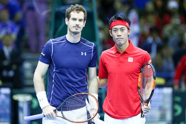 Andy Murray Great Britain v Kei Nishikori Japan Davis Cup 2016