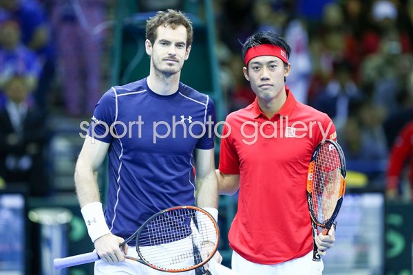 Andy Murray Great Britain v Kei Nishikori Japan Davis Cup 2016