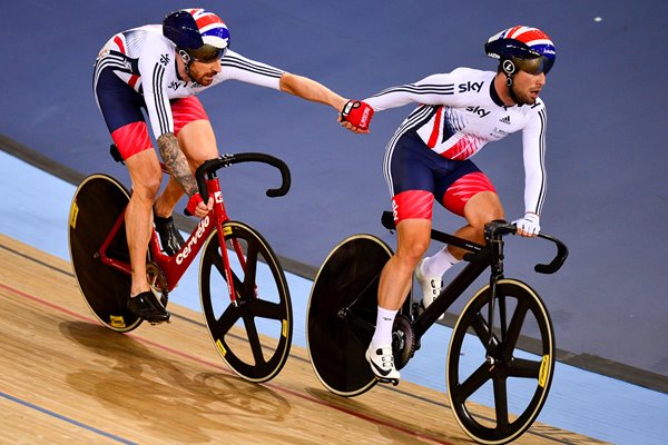 Bradley Wiggins & Mark Cavendish World Madison Gold 2016