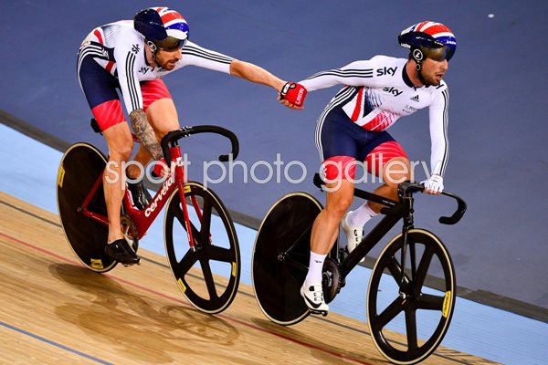 Bradley Wiggins & Mark Cavendish World Madison Gold 2016