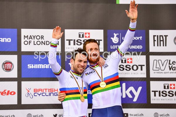 Bradley Wiggins & Mark Cavendish World Madison Gold 2016