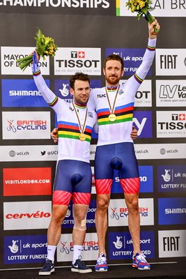 Bradley Wiggins & Mark Cavendish World Madison Gold 2016
