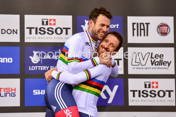Bradley Wiggins & Mark Cavendish World Madison Gold 2016