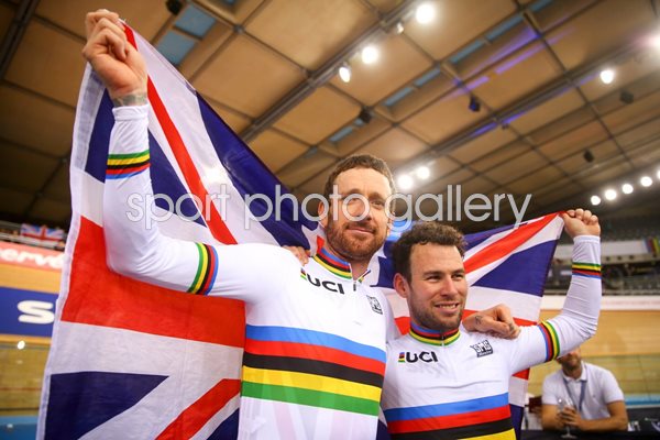 Bradley Wiggins & Mark Cavendish World Madison Gold 2016