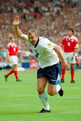 Alan Shearer England v Switzerland Euro 1996 