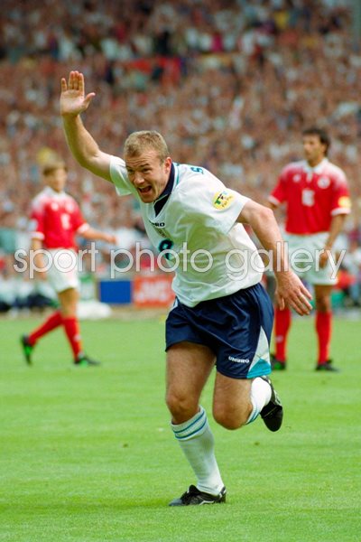 Alan Shearer England v Switzerland Euro 1996 