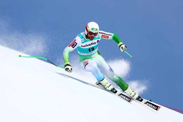 Bostjan Kline of Slovenia World Cup Downhill St Moritz 2016