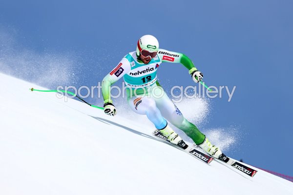 Bostjan Kline of Slovenia World Cup Downhill St Moritz 2016