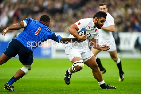 Billy Vunipola England v France 6 Nations Paris 2016