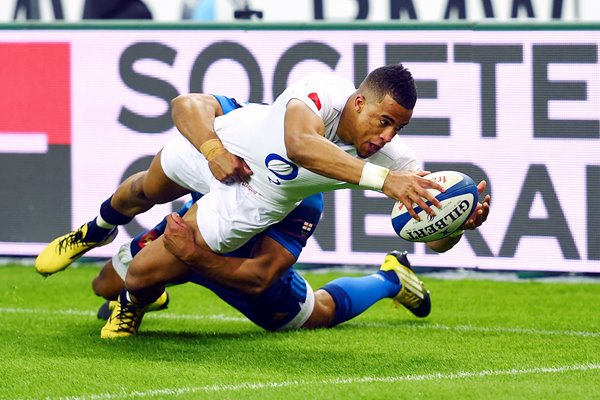 Anthony Watson England scores v France 6 Nations 2016