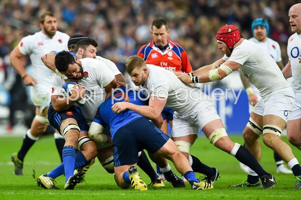 Billy Vunipola England v France 6 Nations Paris 2016