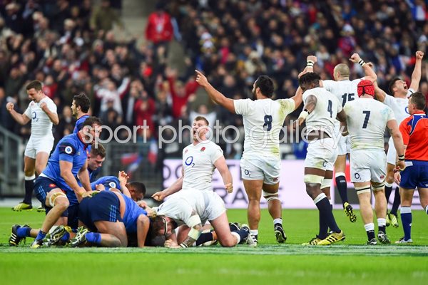 England Grand Slam Winning Moment Paris 2016