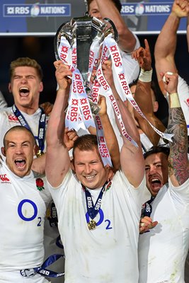  Dylan Hartley England Grand Slam Winning Captain 2016