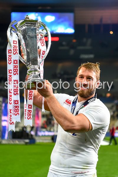  Chris Robshaw England Grand Slam Winner Paris 2016