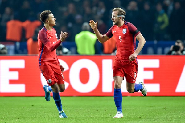 Harry Kane England scores v Germany Berlin 2016