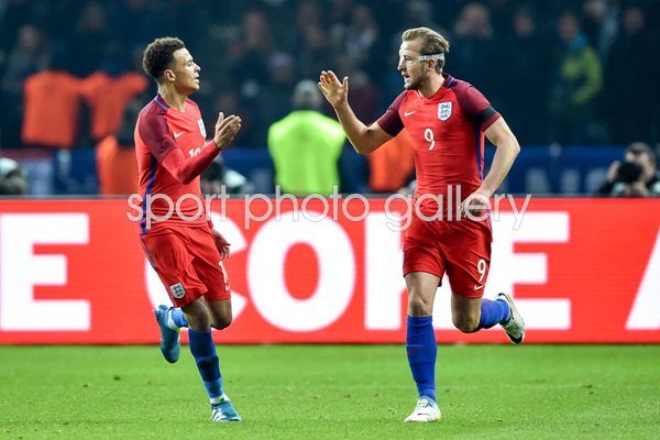 Harry Kane England scores v Germany Berlin 2016