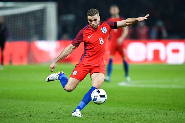 Jordan Henderson England v Germany Berlin 2016