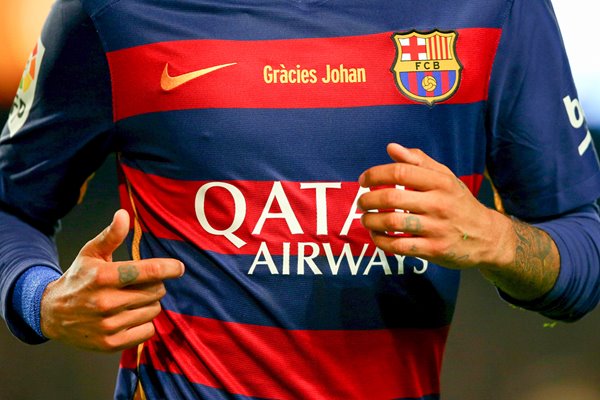 'Gracies Johan' Barcelona shirt tribute to Cruyff