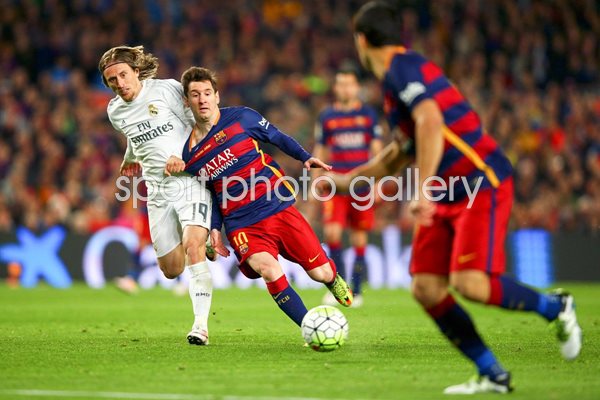  Messi Barcelona v Modric Real Madrid