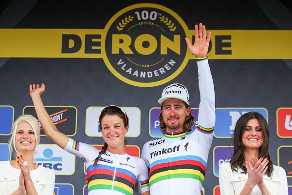 2016 Tour of Flanders winners Peter Sagan & Lizzie Armistead