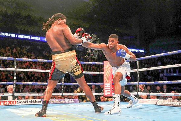 Anthony Joshua beats Charles Martin O2 2016