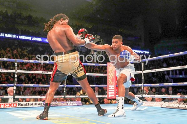 Anthony Joshua beats Charles Martin O2 2016