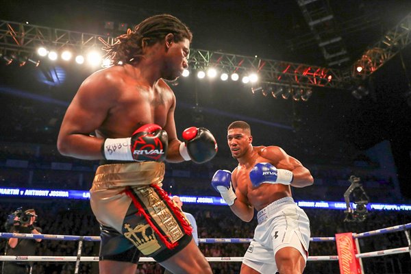 Anthony Joshua knocks out Dillian Whyte London 2015