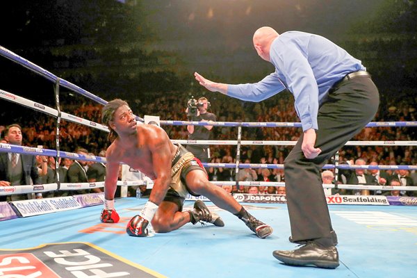 Charles Martin knocked out by Anthony Joshua 2016