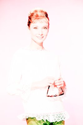 Audrey Hepburn classic colour portrait