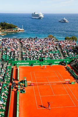 Federer v Agut Monte Carlo Masters view of the court 