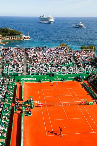 Federer v Agut Monte Carlo Masters view of the court 