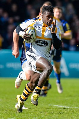 Christian Wade Wasps 6 Tries Worcester Sixways 2016