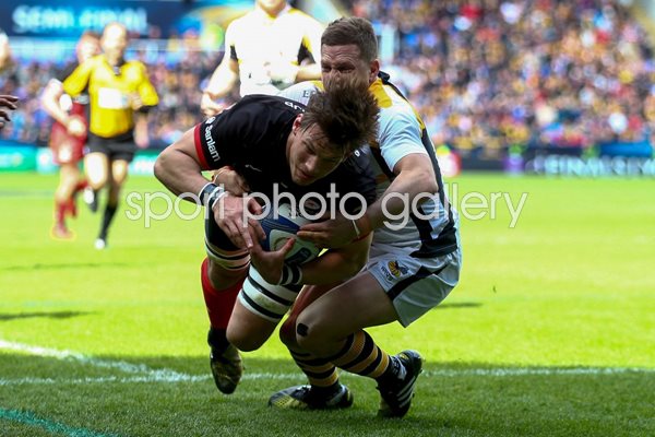 Mike Rhodes scores Saracens v Wasps Champions Cup 2016