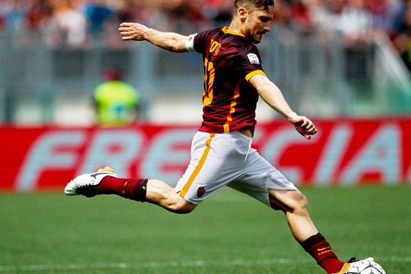 Francesco Totti AS Roma in action